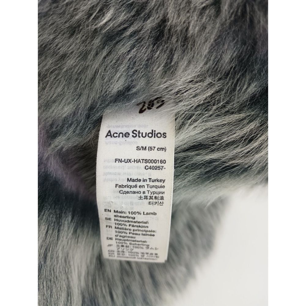 Acne Studios Lilac Purple Fur Shearling Bucket Hat Size S/M - Picture 9 of 9